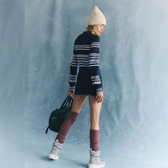 NWOT Free People | It's Cold Outside Playsuit Romper in Navy | S - Picture 5 of 13